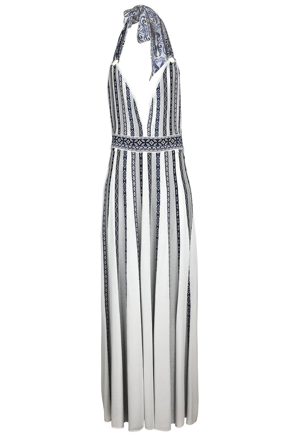 Halter Tie Knit Dress-WHITE-M/L-CLOTHINGDRESSCASUAL-CAMILLA