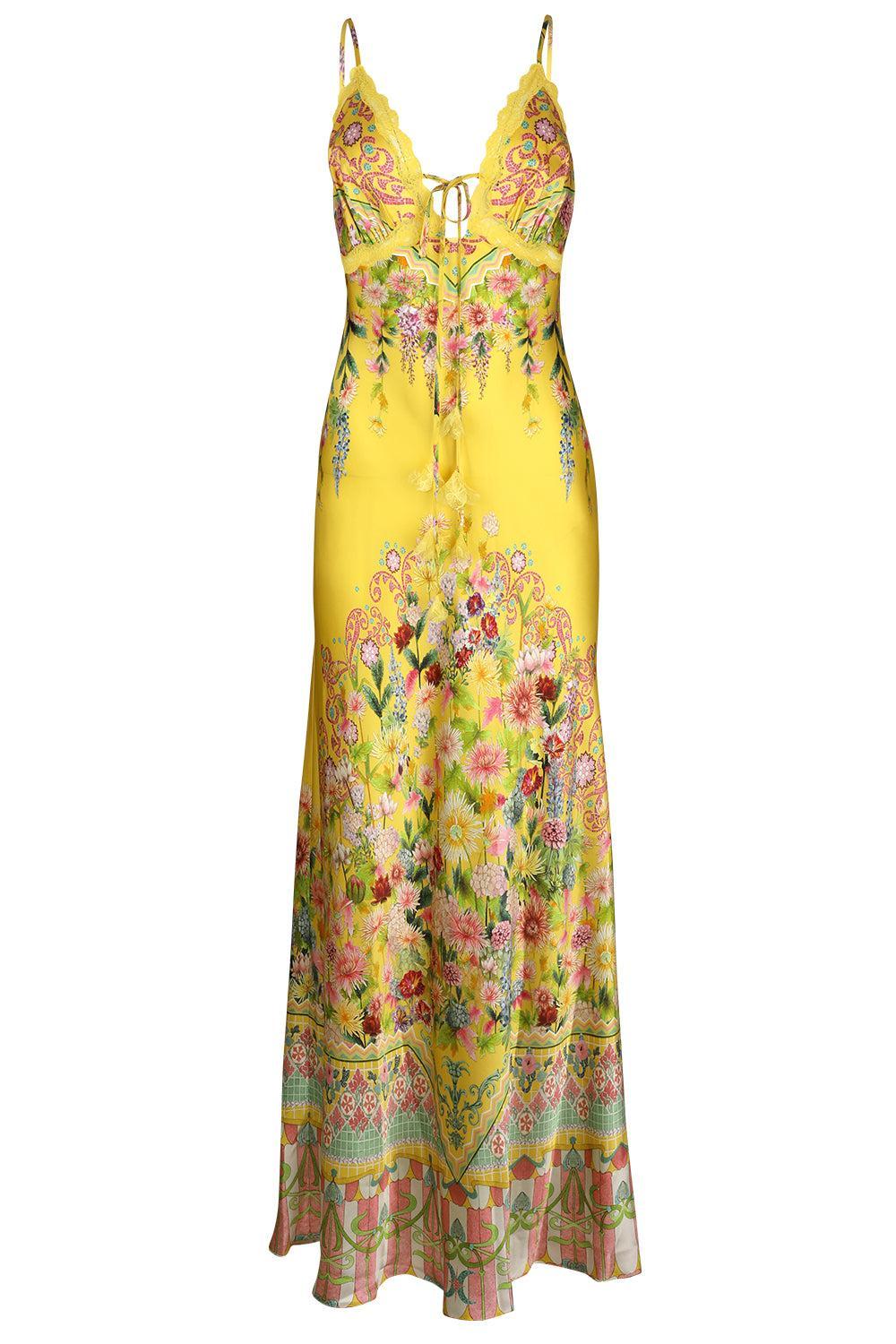 Strappy Bias Slip Dress-YELLOW-XS-CLOTHINGDRESSCASUAL-CAMILLA
