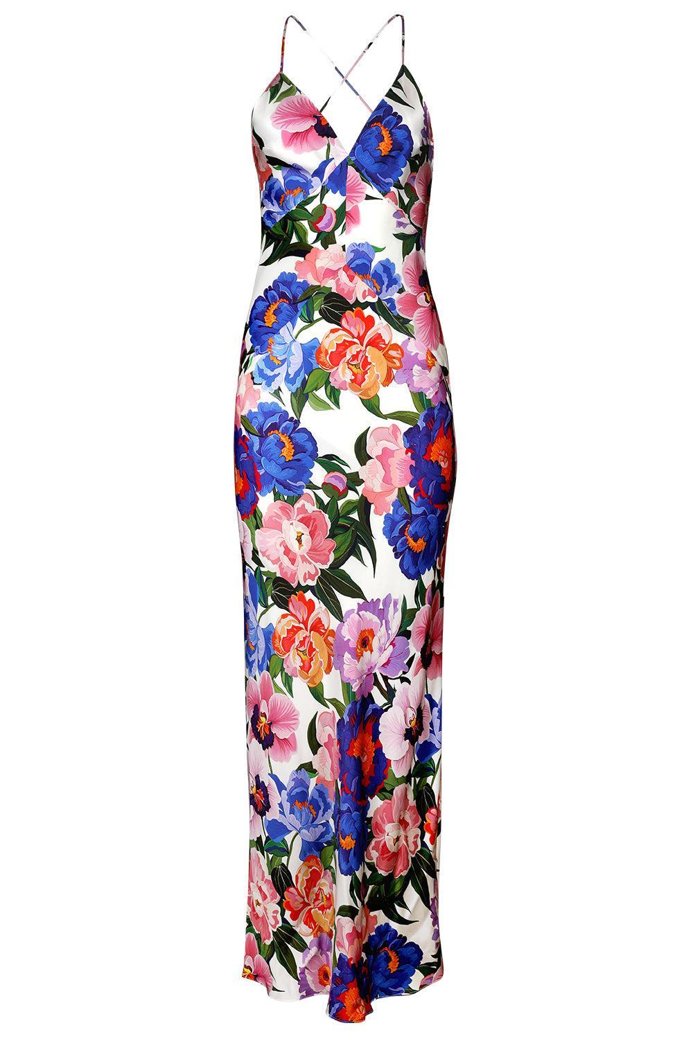 Olive Dress - Floral Candy-FLORAL-2-CLOTHINGDRESSGOWN-BORGO DE NOR