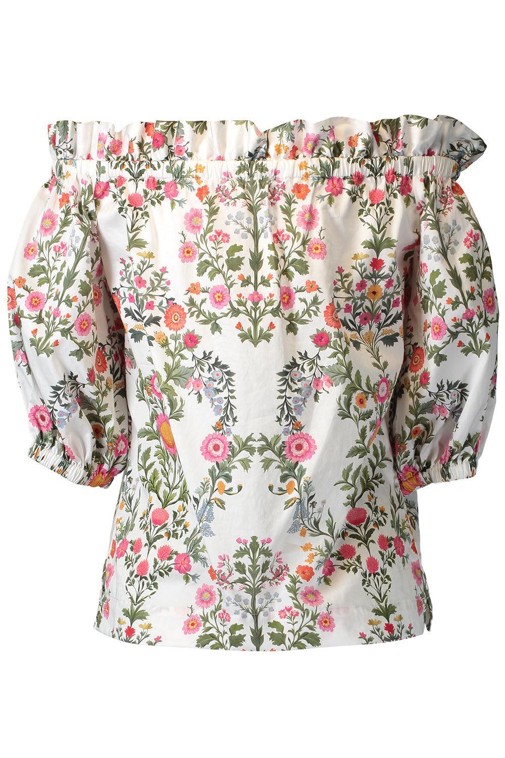 Gwen Top - Botanic Eden-FLORAL-0-CLOTHINGTOPBLOUSE-BORGO DE NOR