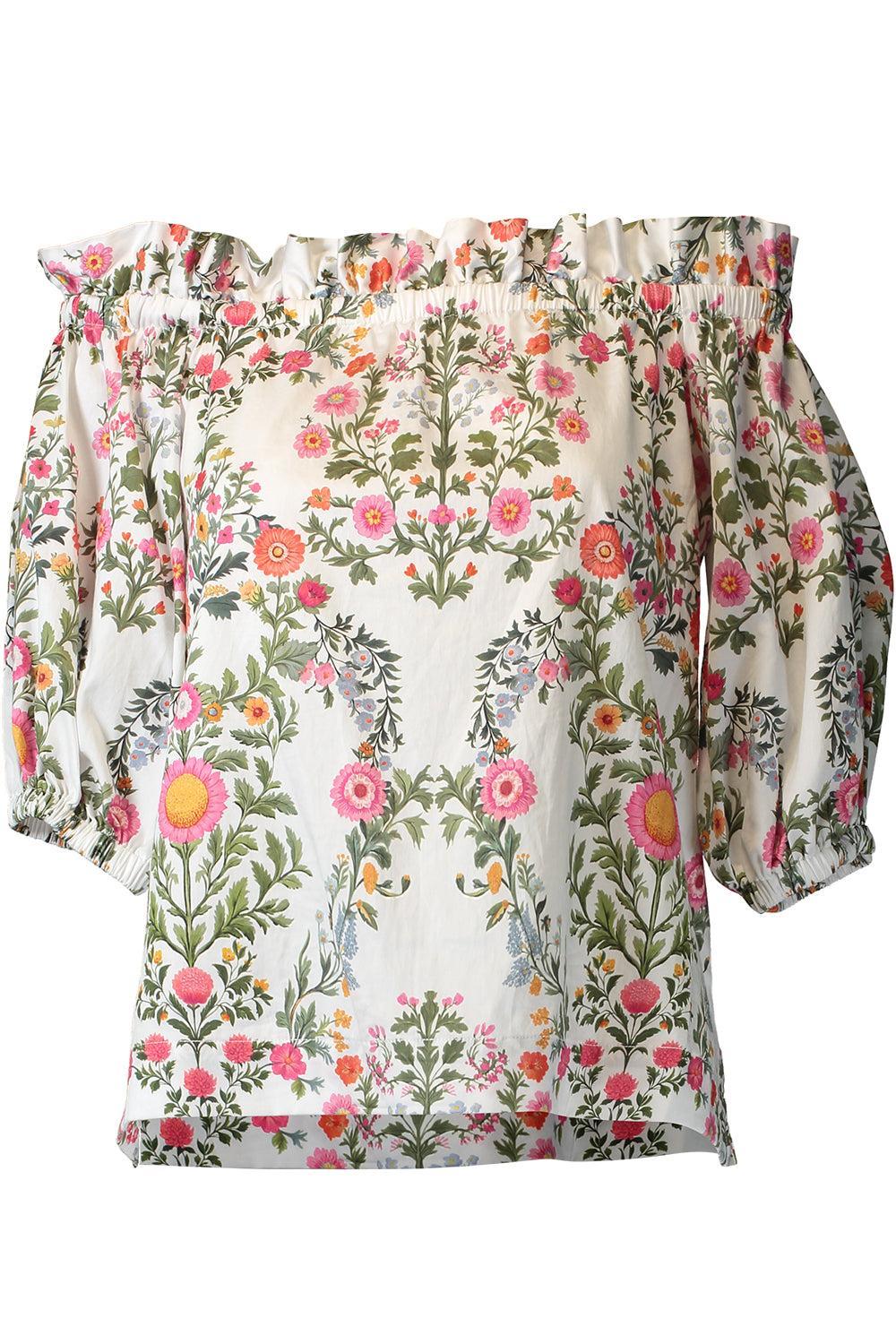 Gwen Top - Botanic Eden-FLORAL-0-CLOTHINGTOPBLOUSE-BORGO DE NOR