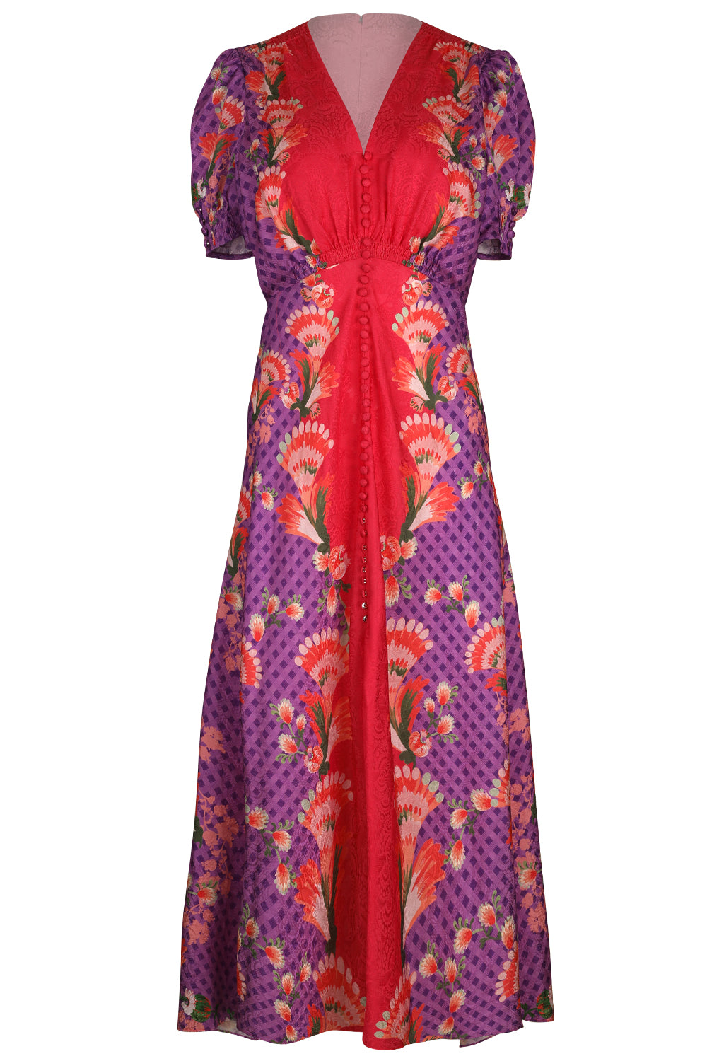Lea Long Dress - Feather Raspberry