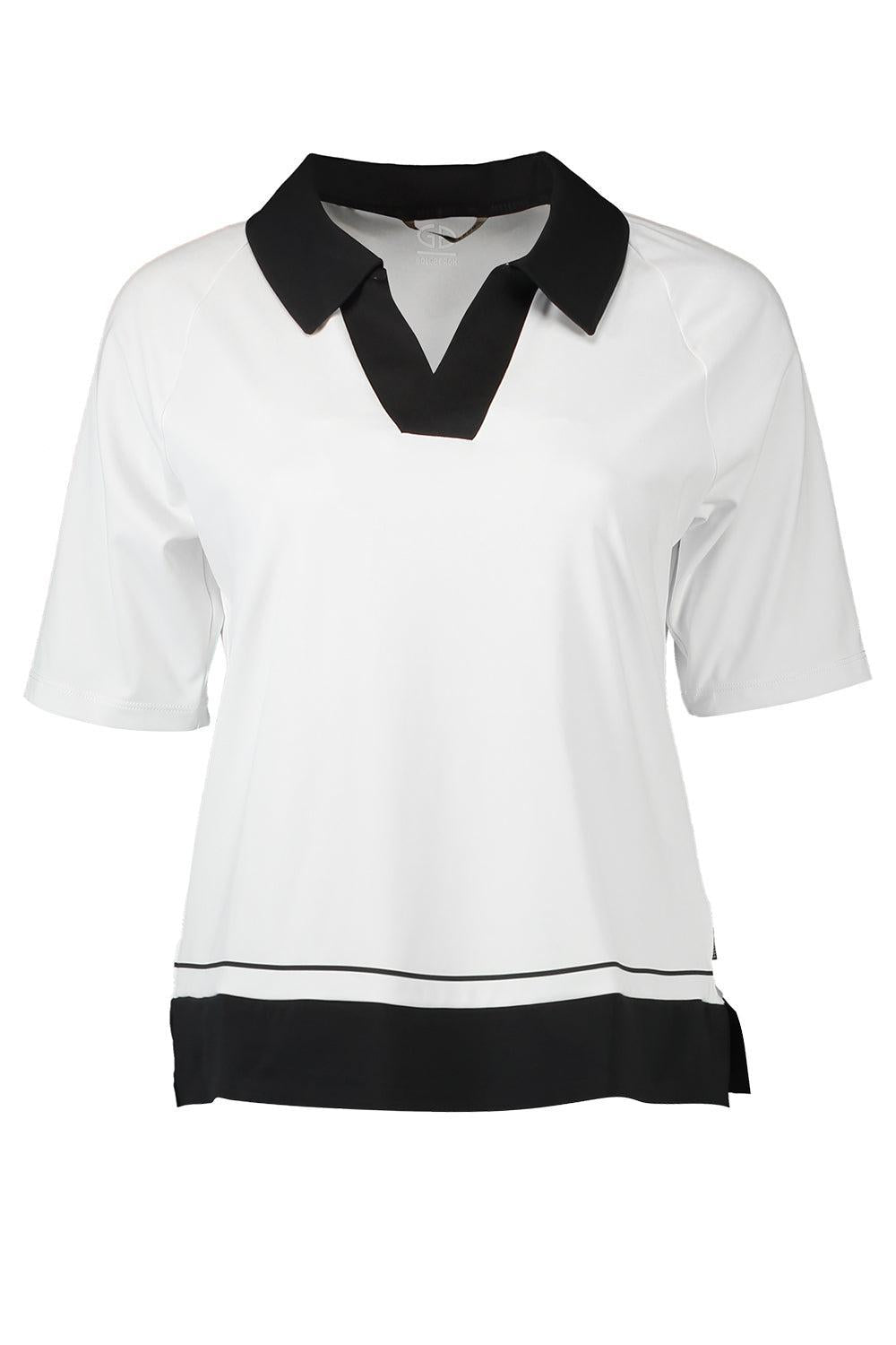 Piccola Polo Top - White-WHITE-XS-CLOTHINGTOPTANK-GOLDBERGH