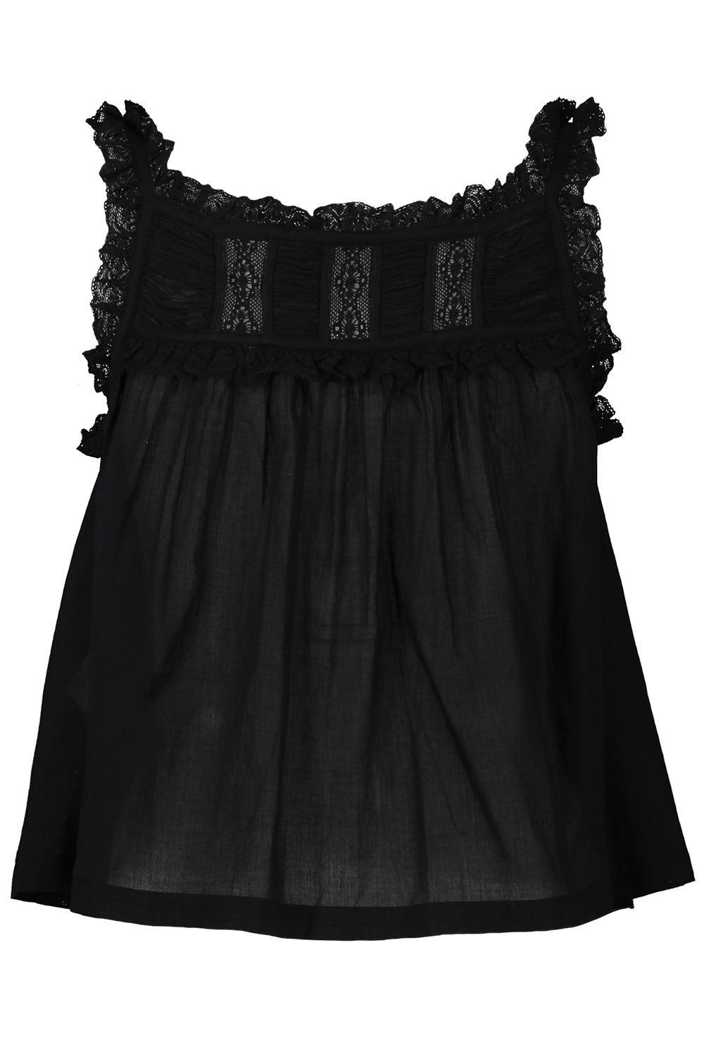 Fidella Top-BLACK-XS-CLOTHINGTOPBLOUSE-DOEN