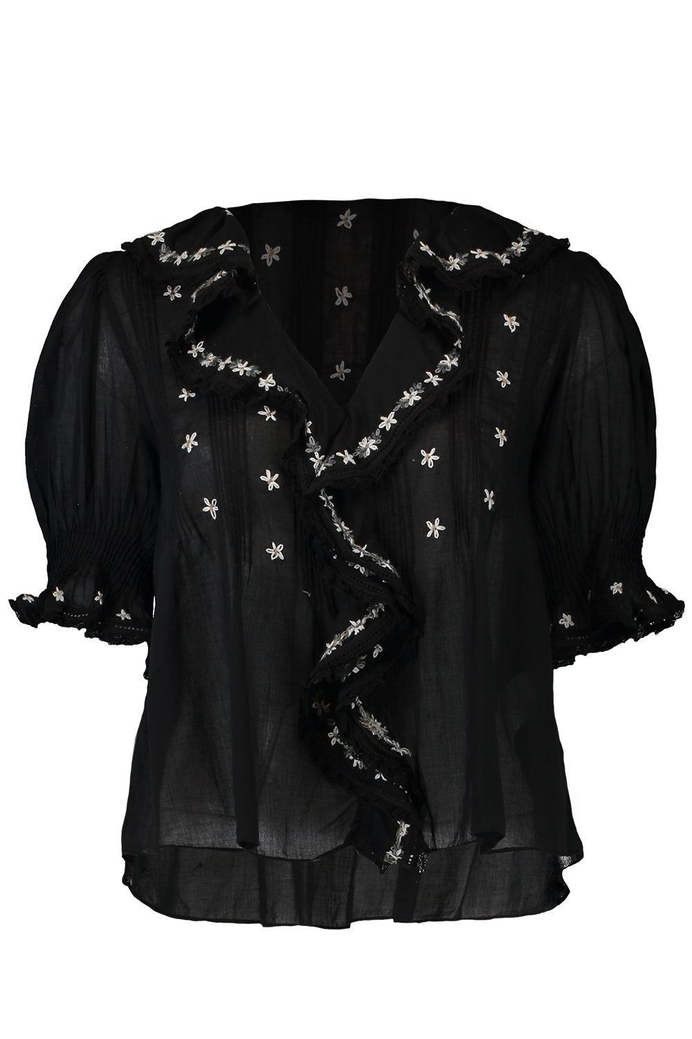 Hettie Top - Black-BLACK-XS-CLOTHINGTOPBLOUSE-DOEN