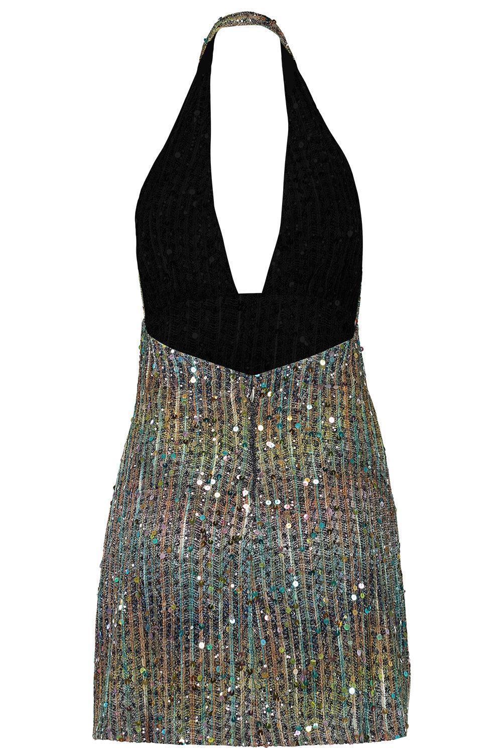 Sleeveless Halter Dress-MULTI-38-CLOTHINGDRESSCASUAL-MISSONI