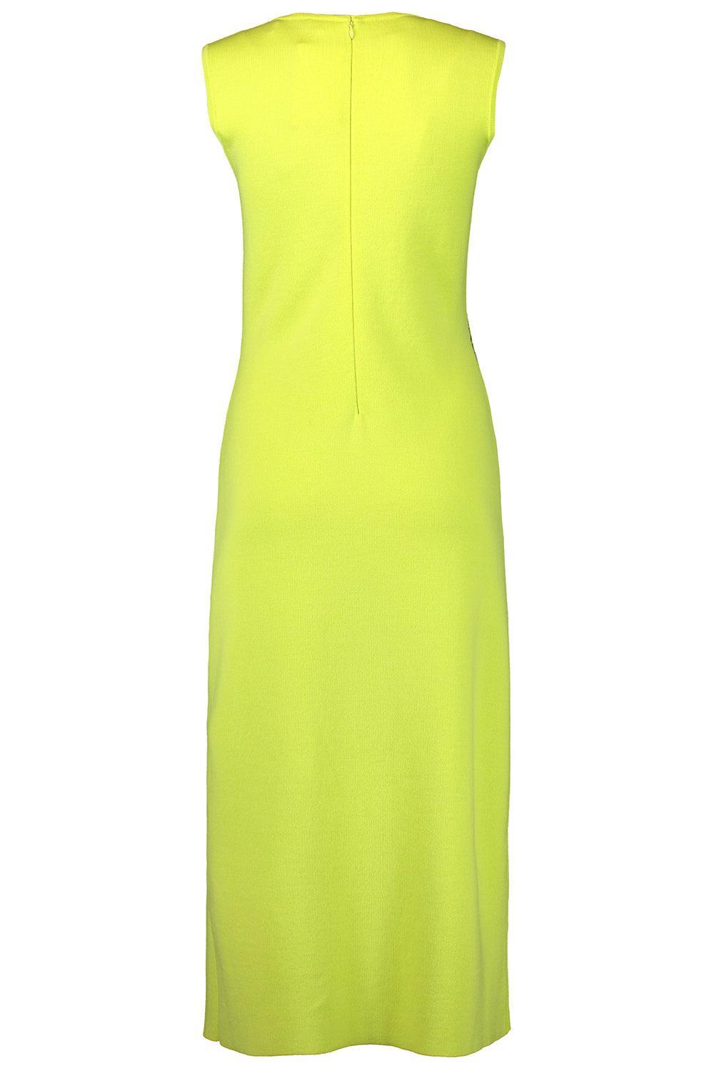 Sleeveless Relaxed Long Dress-GREEN-S-CLOTHINGDRESSCASUAL-OSCAR DE LA RENTA