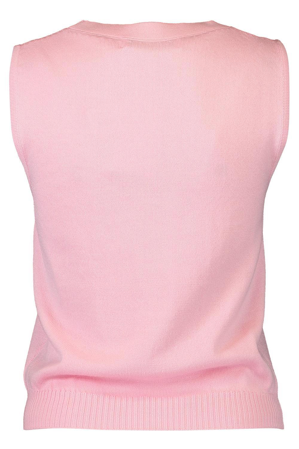 Sleeveless Knit Tank - Pink-PINK-XS-CLOTHINGTOPKNITS-OSCAR DE LA RENTA