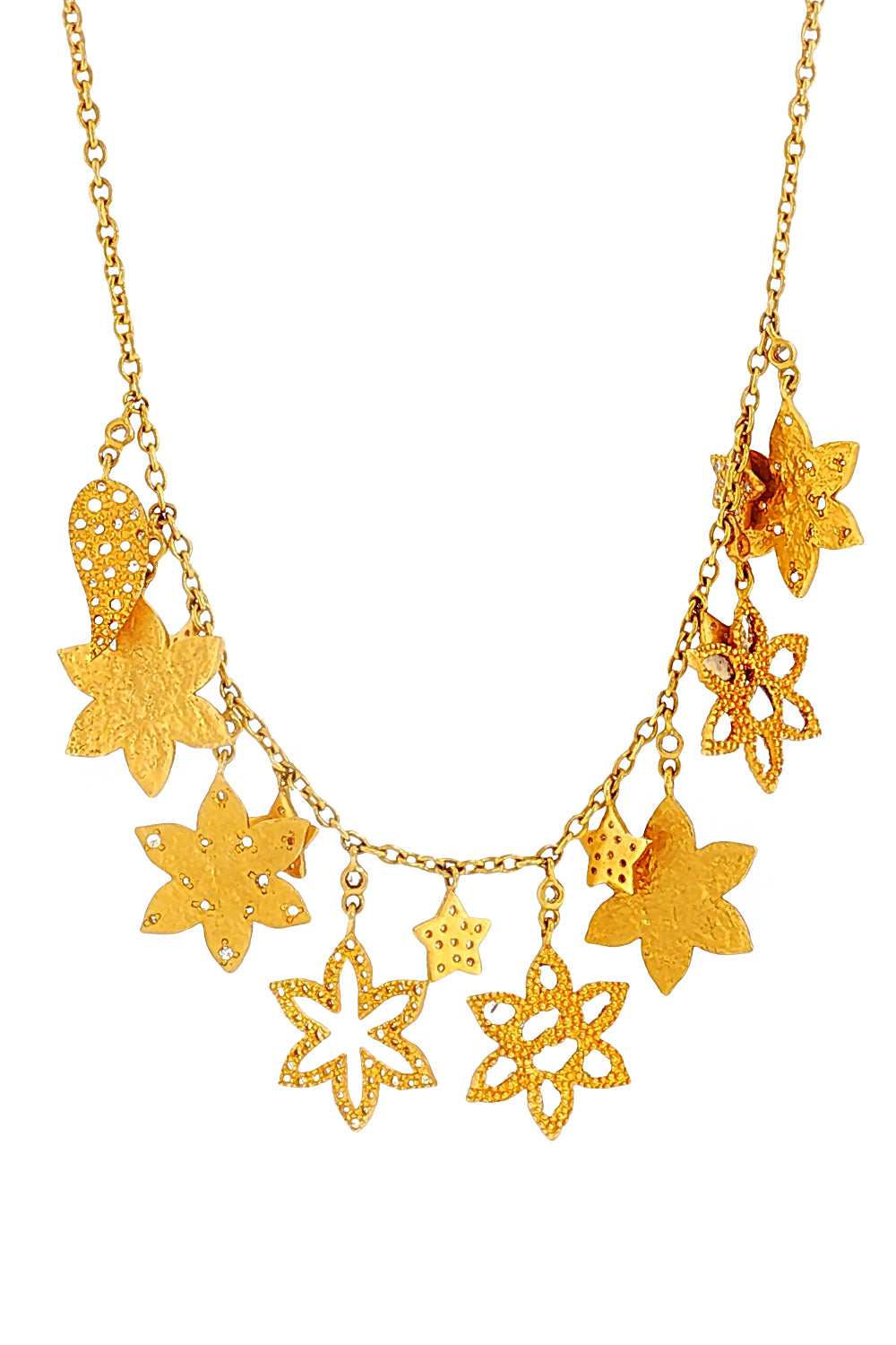  Diamond Vitality Star Paisley Necklace-YELLOW GOLD-JEWELRYFINE JEWELNECKLACE O-COOMI 