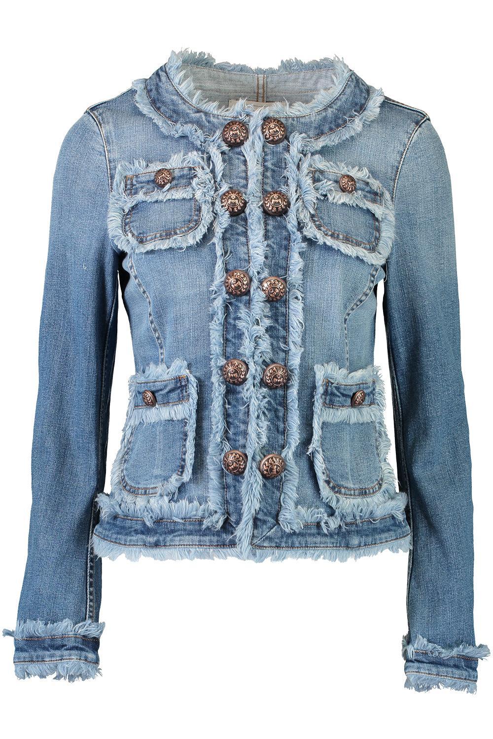 Denim 4 Pocket Jacket-BLUE-32-CLOTHINGJACKETCASUAL-MAISON COMMON