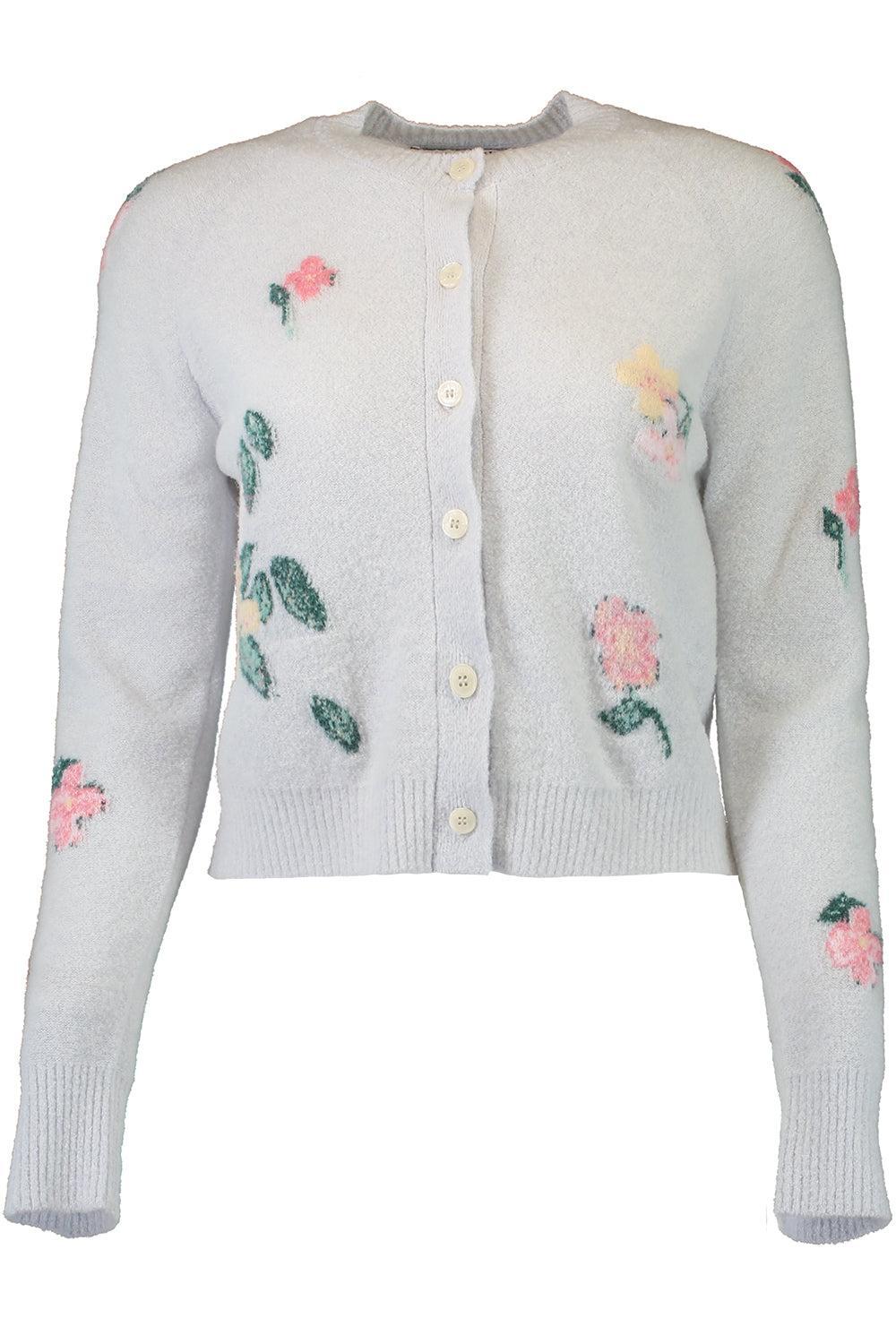 Clemence Cardigan - Grey Blue-BLUE-XS-CLOTHINGTOPCARDIGAN-BERNADETTE
