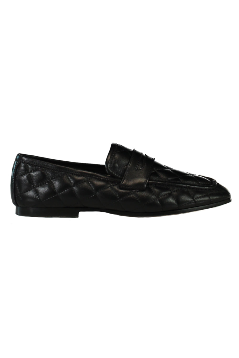 Essenziale Quilted Loafer - Black