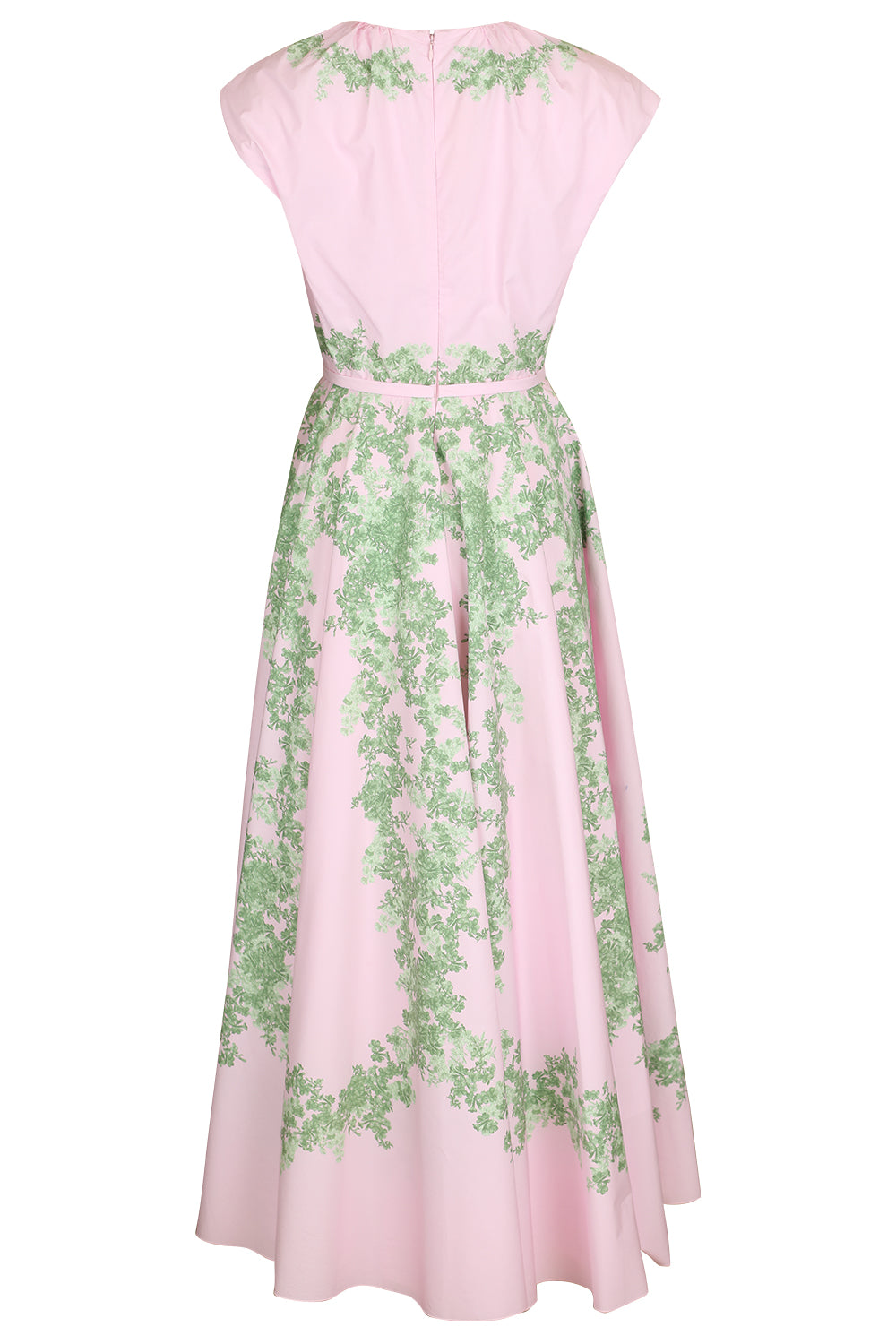 Floral Cap Sleeve Garland Dress