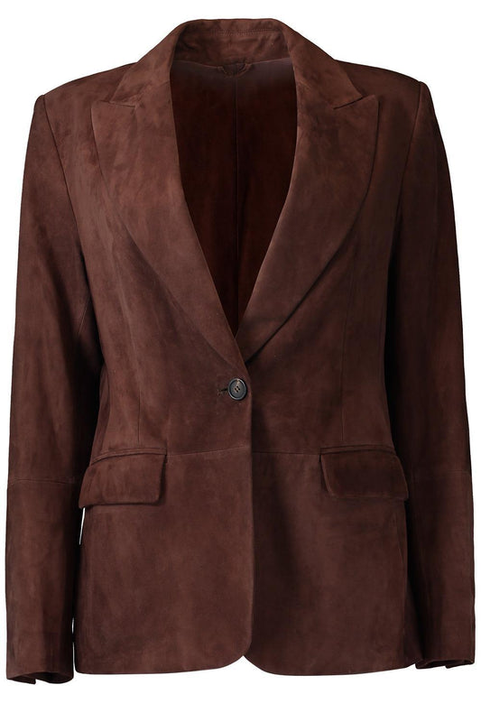 Single Breasted Suede Blazer