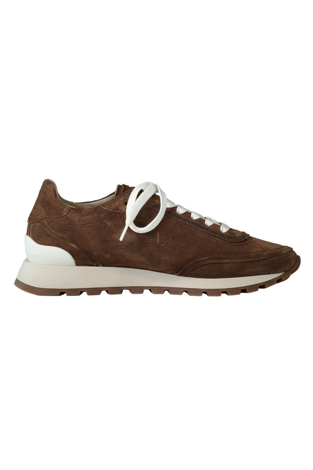 Embroidered Monili Runners-BROWN-36-SHOESNEAKER-BRUNELLO CUCINELLI