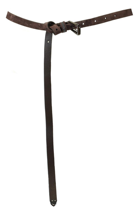 Mini Frame Buckle Belt-BROWN-XS-ACCESSORIEBELTS-BRUNELLO CUCINELLI