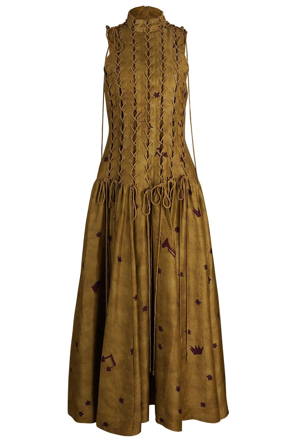 Astro Gown Olive-GREEN-4-CLOTHINGDRESSCOCKTAIL-ALEMAIS