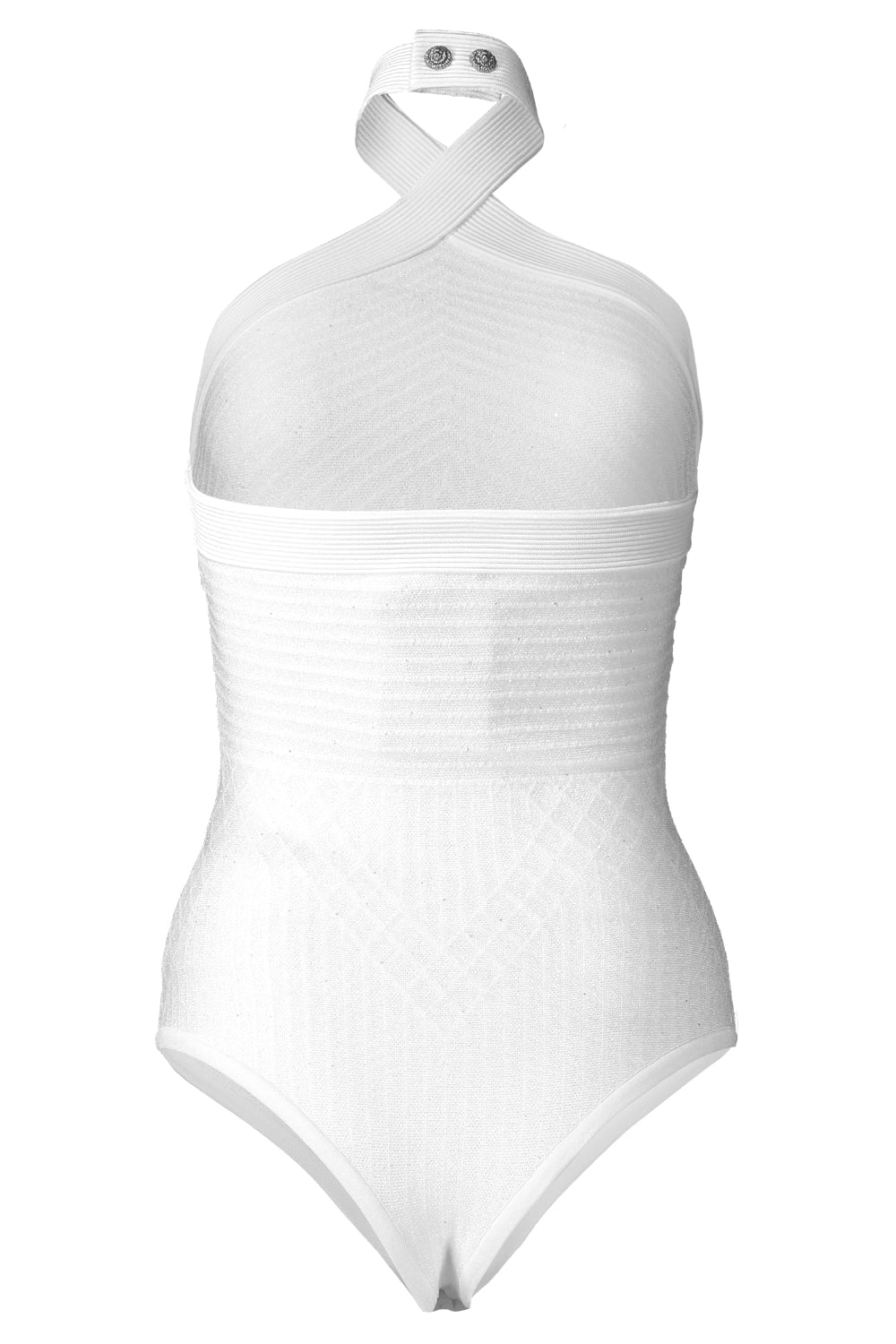 Sleeveless Glitter Knit Bodysuit