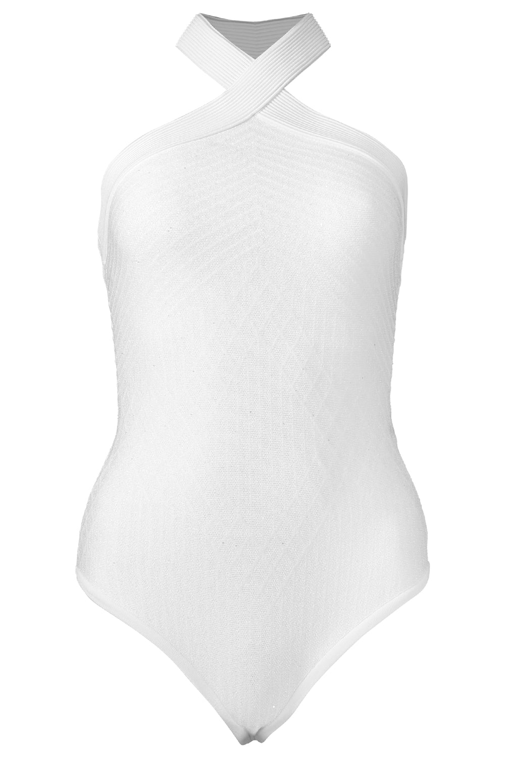 Sleeveless Glitter Knit Bodysuit