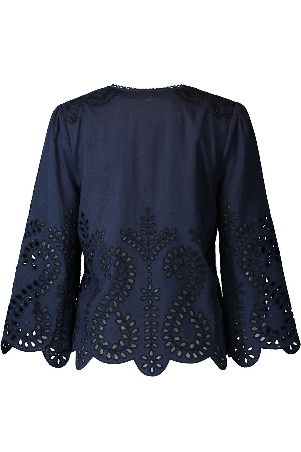 Kora Blouse-BLUE-XS-CLOTHINGTOPBLOUSE-CHRISTY LYNN
