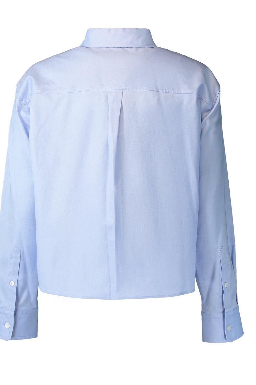 Button-Up Shirt-BLUE-2-CLOTHINGTOPBLOUSE-MAX MARA
