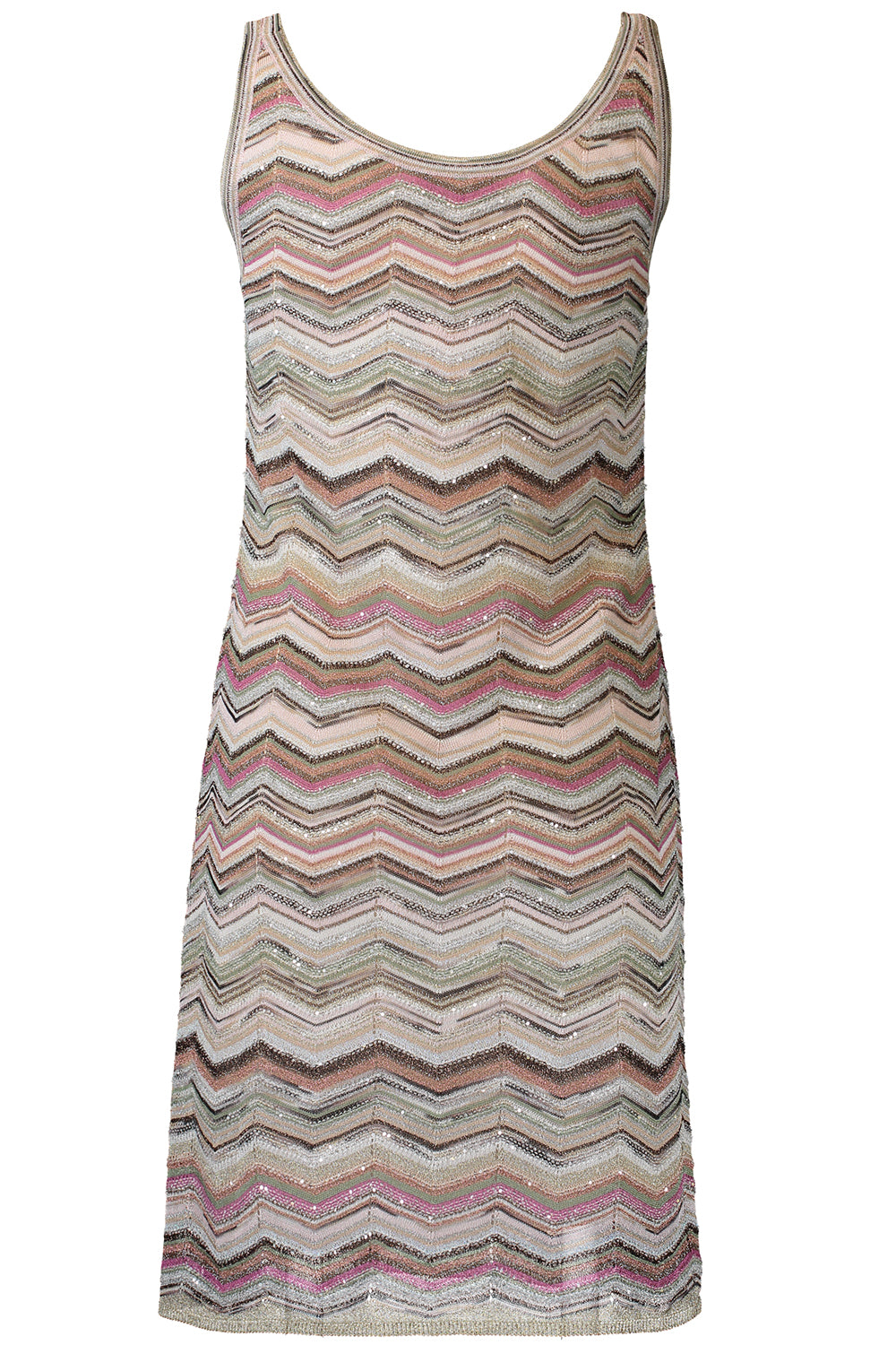 Sleeveless Short Dress - Multicolor Light