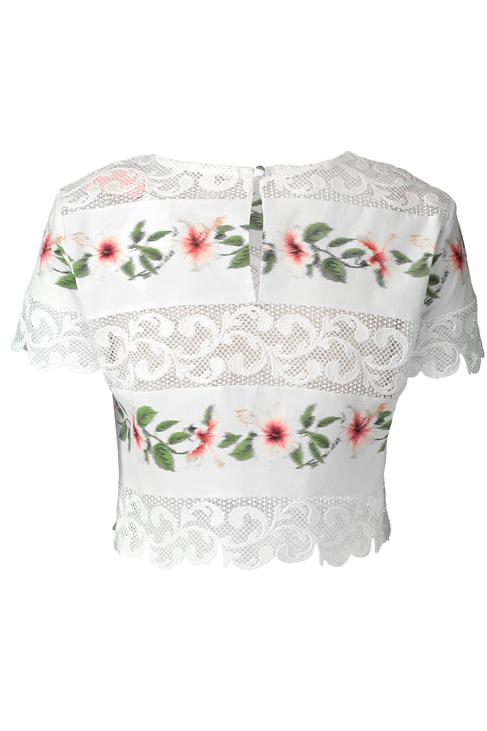 Hibiscus Floral Poplin Blouse