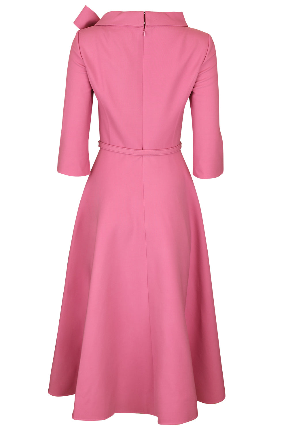 Tie Neck Midi Dress