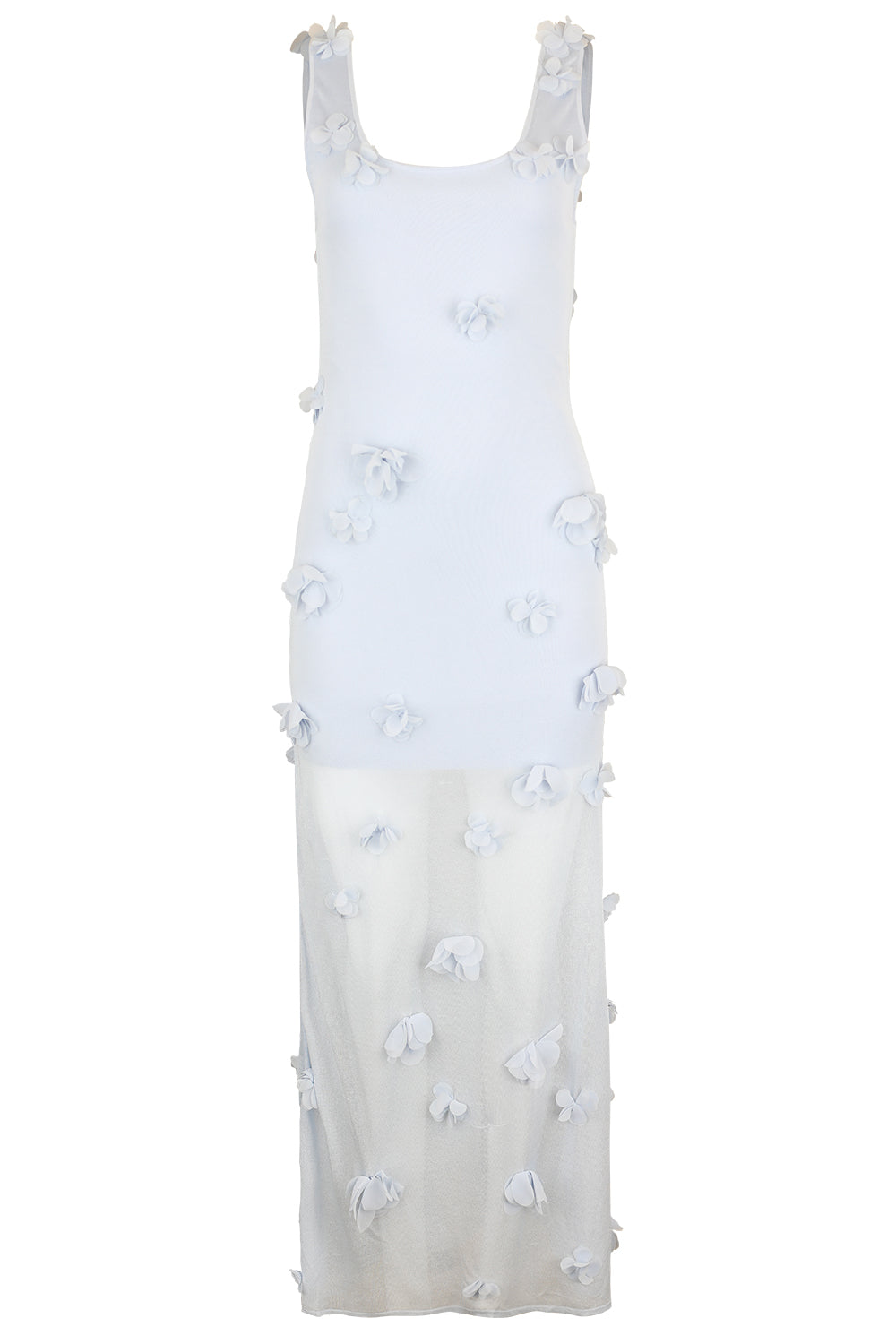 Ivi Floral Applique Midi Dress