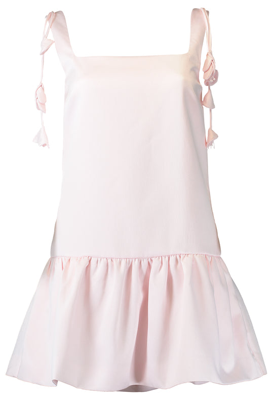 Flower Taffeta Mini Dress