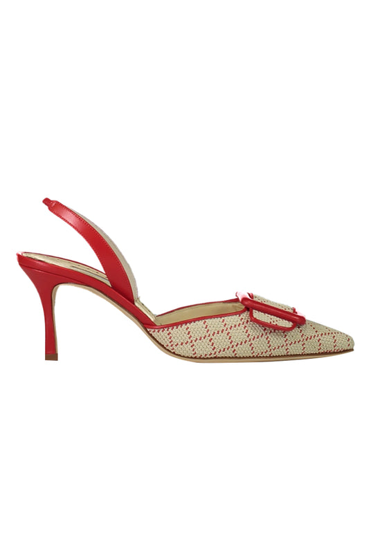 Maysli Slingback 70 - Red Ivory
