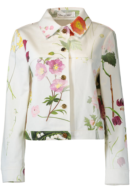 Mixed Botanical Denim Jacket