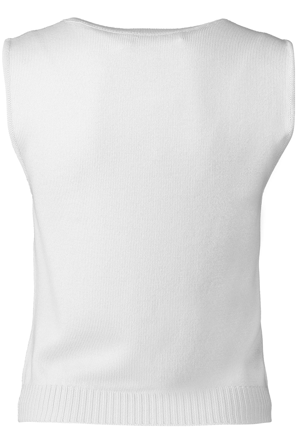  Sleeveless Crop Twinset Tank-GREY-S-CLOTHINGTOPTANK-OSCAR DE LA RENTA 