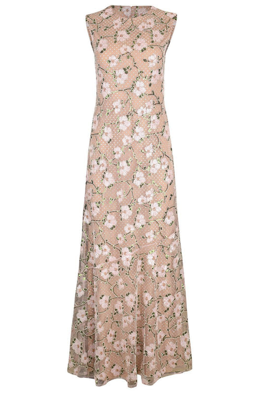 Rhinestone Floral Maxi Dress-PINK-4-CLOTHINGDRESSEVENING-SELF-PORTRAIT