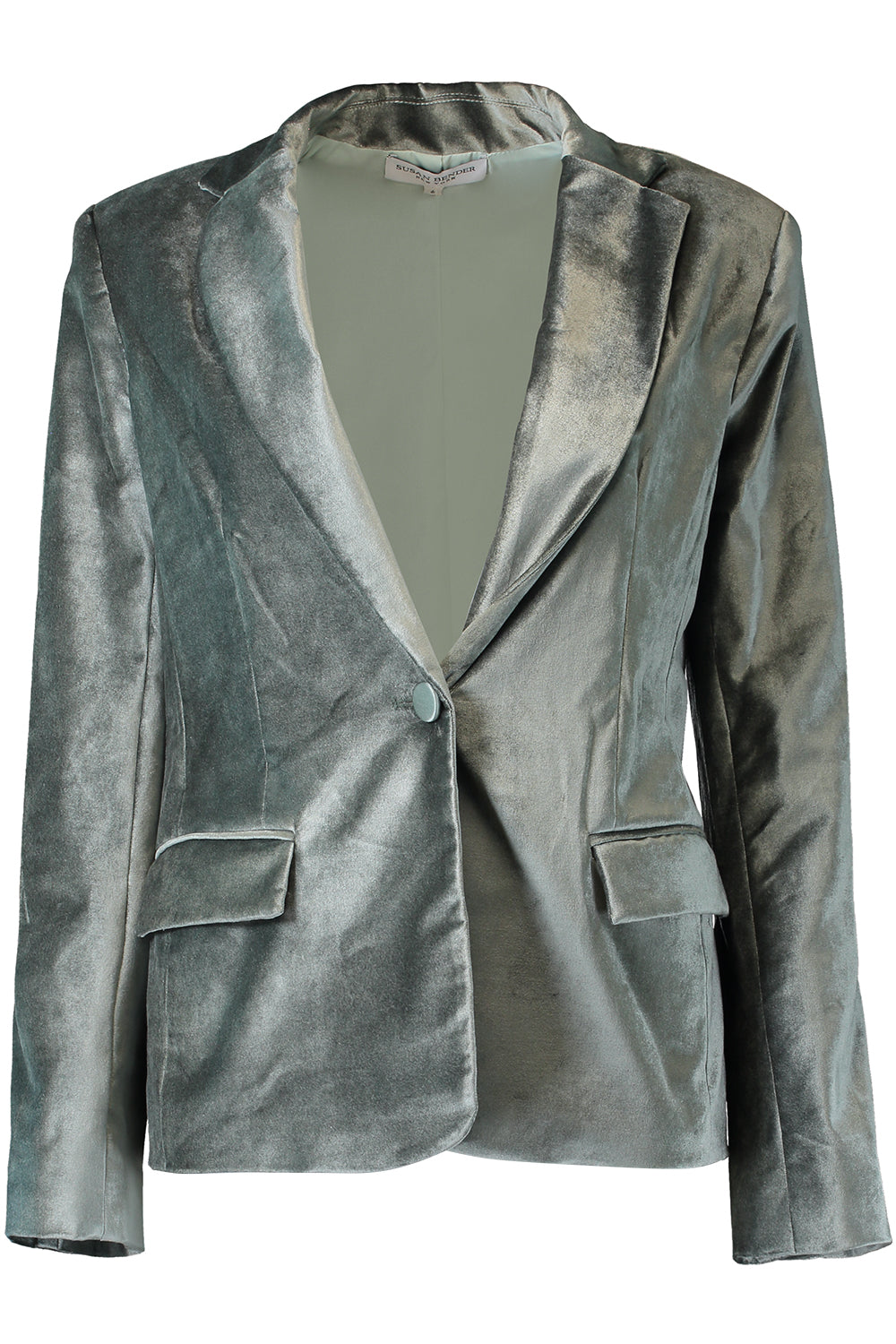 One Button Pocket Blazer