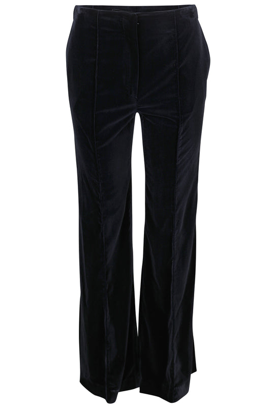 Morgan Velvet Trouser - Blue