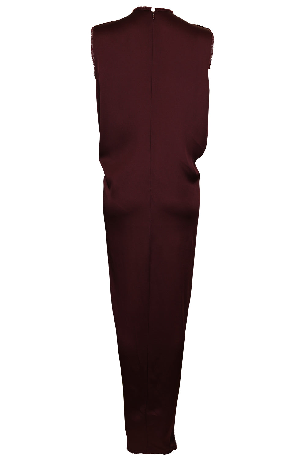 Sleeveless Draped Column Gown