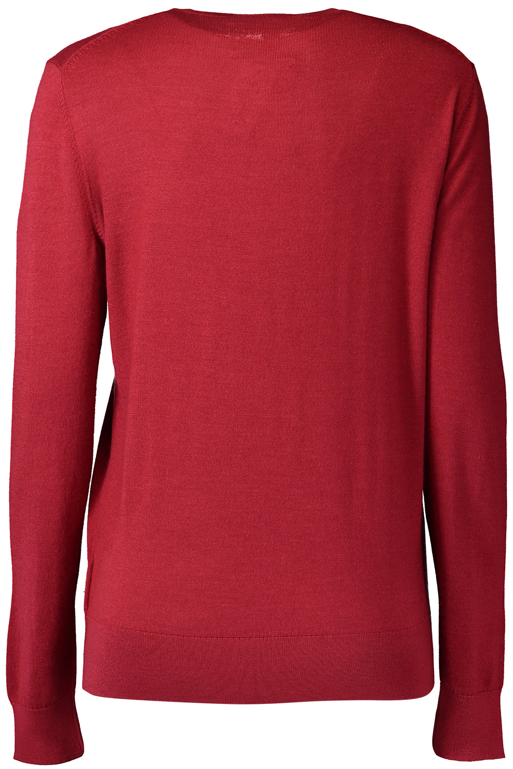 Long Sleeve Crewneck Pullover - Ruby