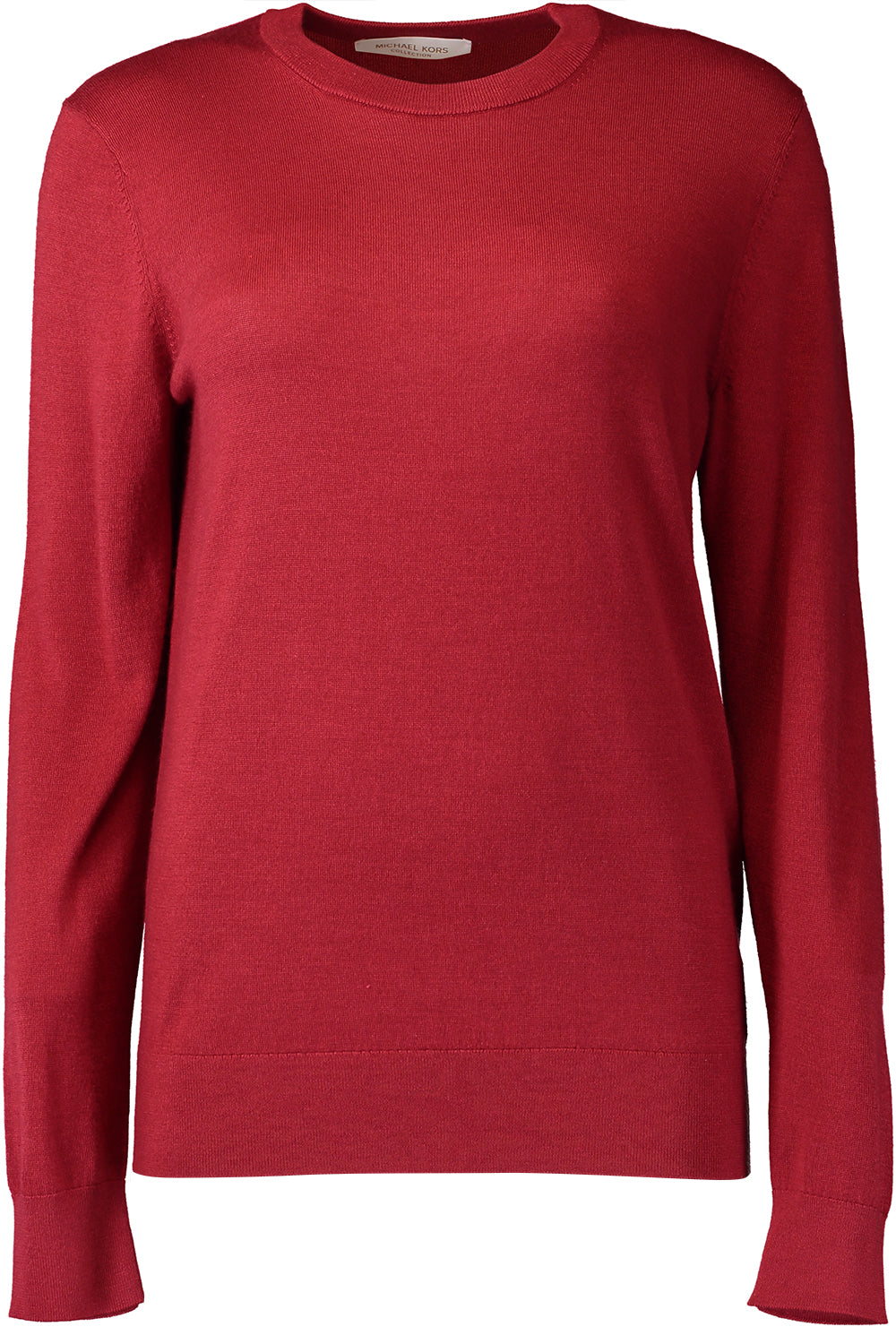 Long Sleeve Crewneck Pullover - Ruby