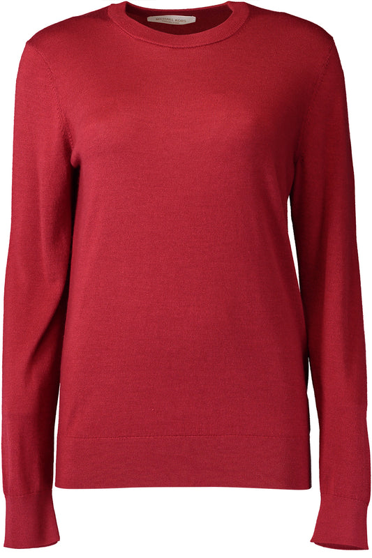Long Sleeve Crewneck Pullover - Ruby