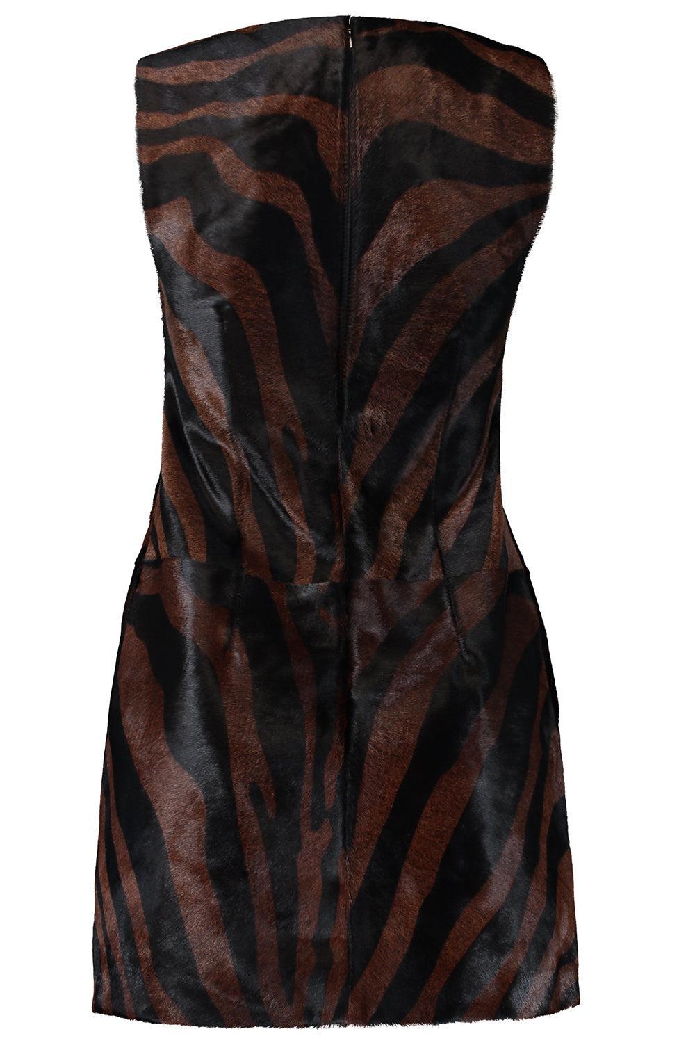 Sonoma Sleeveless Mini Dress - Zebra-NOVELTY-2-CLOTHINGDRESSCOCKTAIL-SIMKHAI
