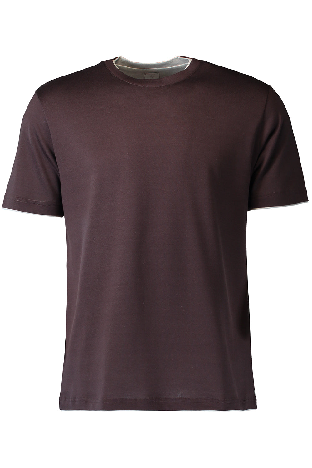 Short Sleeve Tee - Burgundy Light Grey
