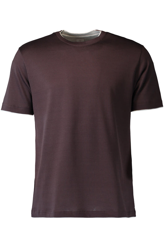 Short Sleeve Tee - Burgundy Light Grey