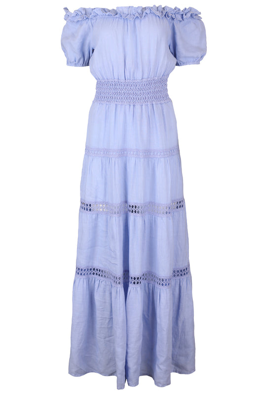 Angara Off Shoulder Maxi Dress