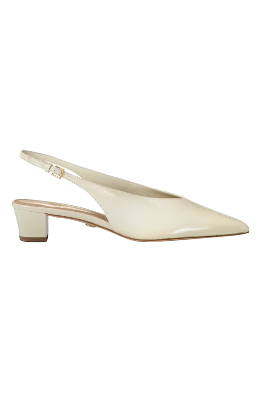 Pamela Slingback Heel - Cream