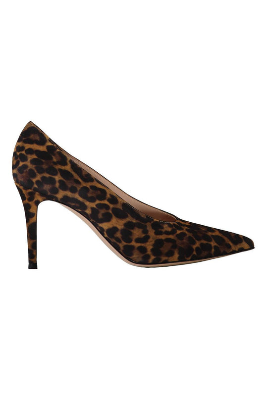 Robbie Pump 85 - Almond Leopard-ANIMAL-36-SHOEPUMP-GIANVITO ROSSI