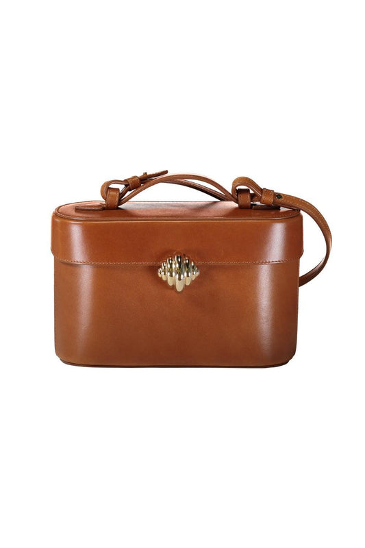 Belgravia Vanity Crossbody Bag- Cuoio Gold-BROWN-HANDBAGSHOULDER-AQUAZZURA