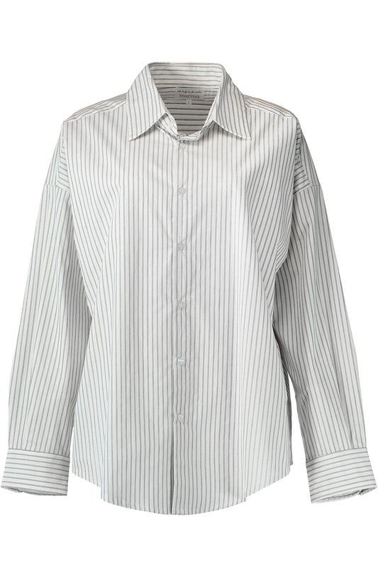 Sunday Shirt - Ivory Black Stripe