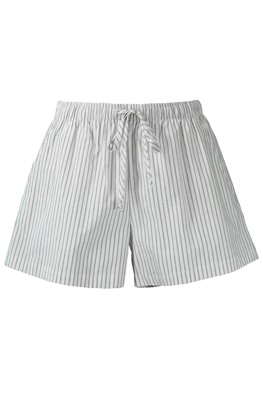Flutter Short - Ivory Black Stripe