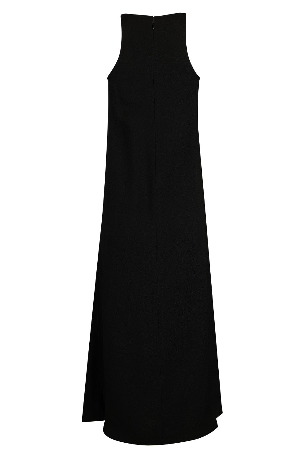 Sleeveless Scoop Neck Sable Dress